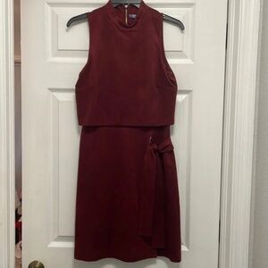 EUC Dillard’s Antonio Melani Size 2 Maroon Fall Sleeveless Dress